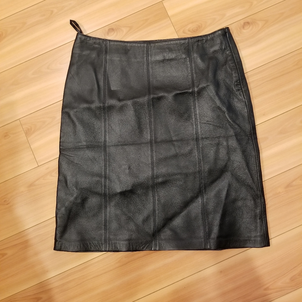 Black Leather Skirt